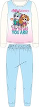 PAW Patrol fleece pyjama Skye & Everest - blauw - maat 92