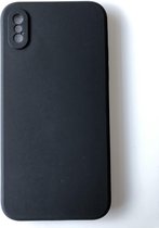 Siliconen back cover case - Geschikt voor iPhone X/10 iPhone XS - TPU hoesje - Zwart