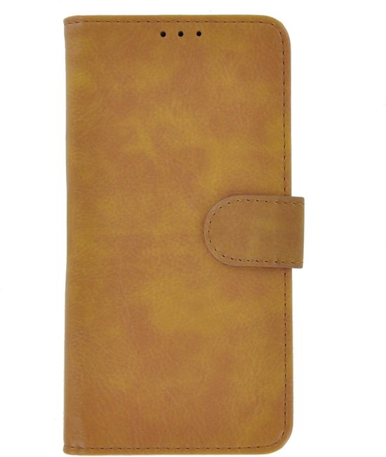 Coque Samsung Galaxy A03s - Protecteur d'écran Samsung Galaxy A03s - Bookcase Portefeuille Marron + Protecteur d'écran