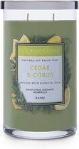 Colonial Candle – Classic Cylinder Cedar & Citrus - 538 gram