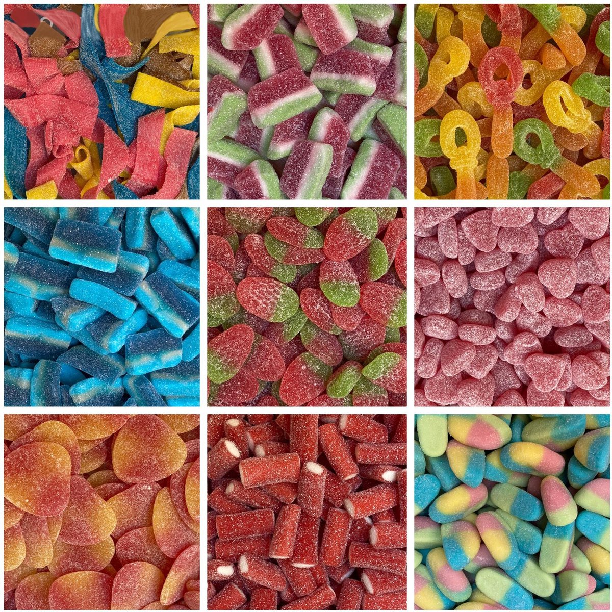 Snoepgoed mix zuur / gesuikerd 1 kilogram