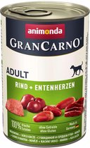 Animonda Grancarno Adult Rund + Eendenhart 6 x 400 gram ( Hondenvoer )