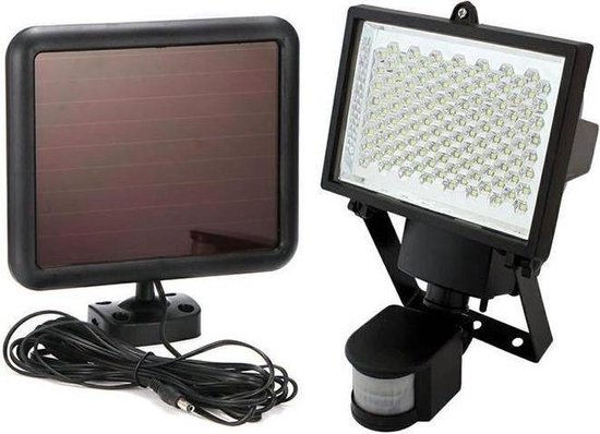 10W LED schijnwerper - Met zonnepaneel - 700 Lumen - Met bewegingssensor