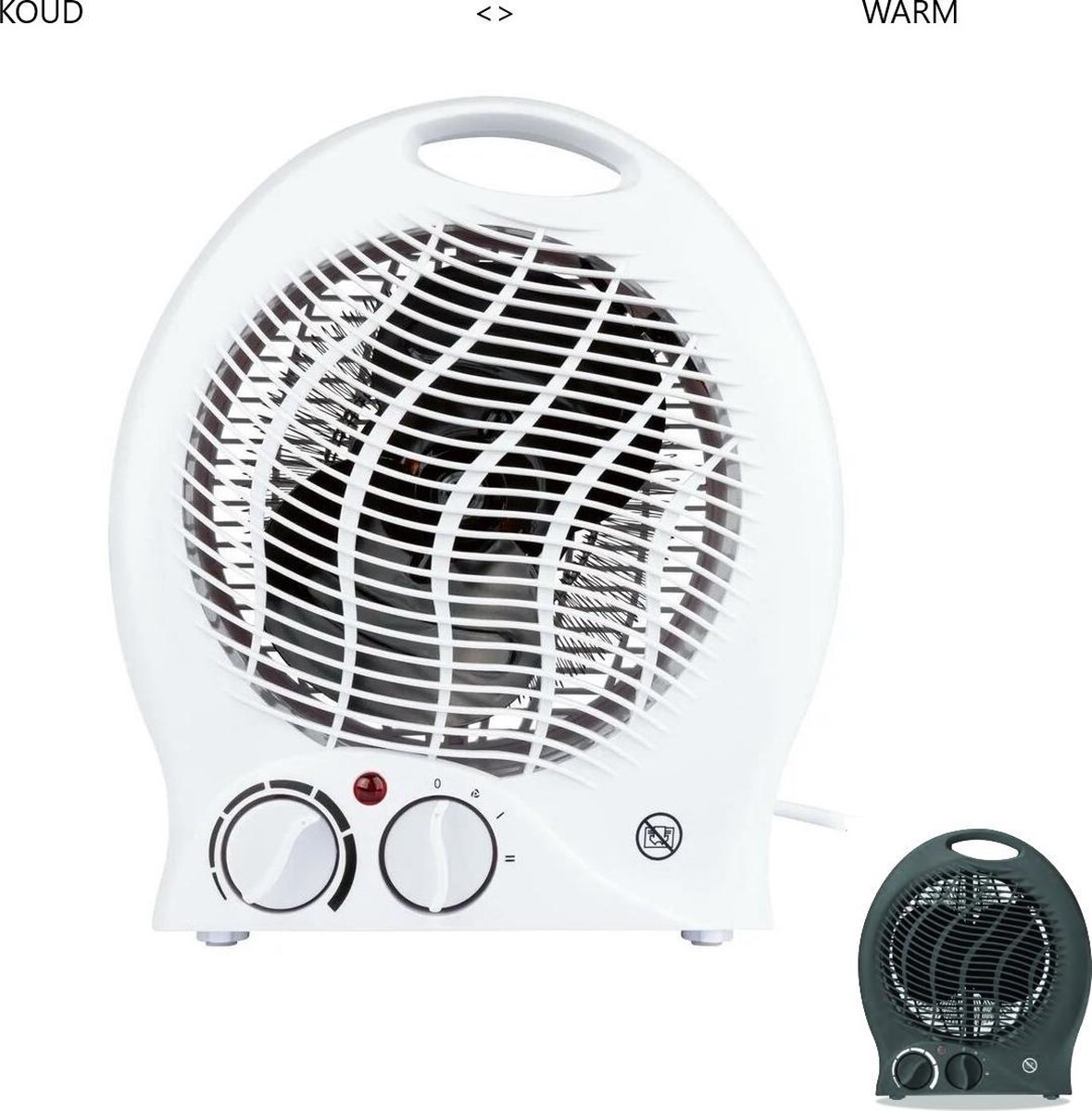 ELEKTRISCHE BIJVERWARMING en VENTILATOR- 2000W - 2 x 5 INSTELBARE WARME  STANDEN... | bol.com