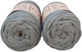 Cafuné Macramé Garen-4mm-55m Per Bundel-Kaki-Enkel Gedraaid