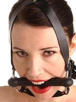 Strict Leather Locking Silicone Trainer Gag - BDSM - Bondage