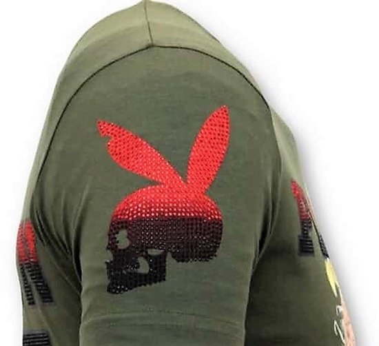 T-shirt Local Fanatic Tough Men - The Playtoy Mansion - Vert - Tailles : L