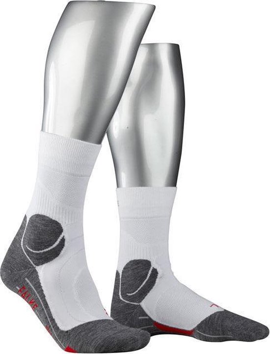 FALKE RU4 Endurance Cool Hardloopsokken anti blaren, anti zweet functioneel garen sportsokken heren wit - Maat 46-48