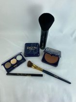 Bolero Cosmetics - Gift set - Bronzing - Shaper Zilver - Shaper Kwast - Bronzing Kwast - Wenkbrauwkit Medium - Eyeliner Zwart