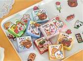 360 stuks Kawaii stickers voor volwassenen en kinderen - Thema eten & drinken - Washi & PVC stickers
