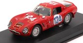 The 1:43 Diecast Modelcar of the Alfa Romeo TZ2 #124 of the Targa Florio of 1967. The drivers were Sangria-La and Federico. The manufacturer of the scalemodel is Best Model. This model is only available online