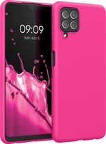 kwmobile telefoonhoesje voor Samsung Galaxy A22 4G - Hoesje voor smartphone - Back cover in neon roze
