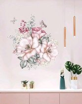 Prachtige bloemen muursticker raamsticker