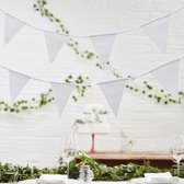 Decoratie huwelijk - Ginger Ray - Beautiful Botanics vlaggenlijn - wit 5 meter
