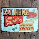 Retro Muur Decoratie uit Metaal Vintage Kitchen Signs 15