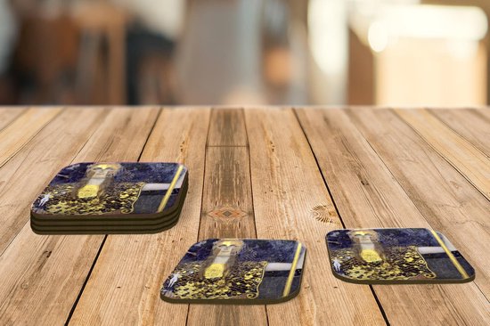 Sous- Sous-verres - Pallas Athena - Gustav Klimt - 10x10 cm - 6 pièces