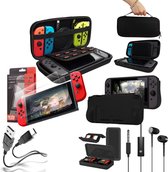 Nintendo Switch Essential Pack | Incl. Reistas | Controllerhoesjes | Dockingstation | Houder | Controller Wheels | 2x Screenprotector