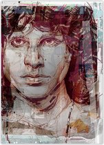 Passionforart.eu Poster - The Doors Jim Morrison - 30 X 40 Cm - Multicolor