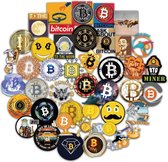 Bitcoin stickers - 50 afbeeldingen van Crypto Currency - Sticker mix pakket voor laptop