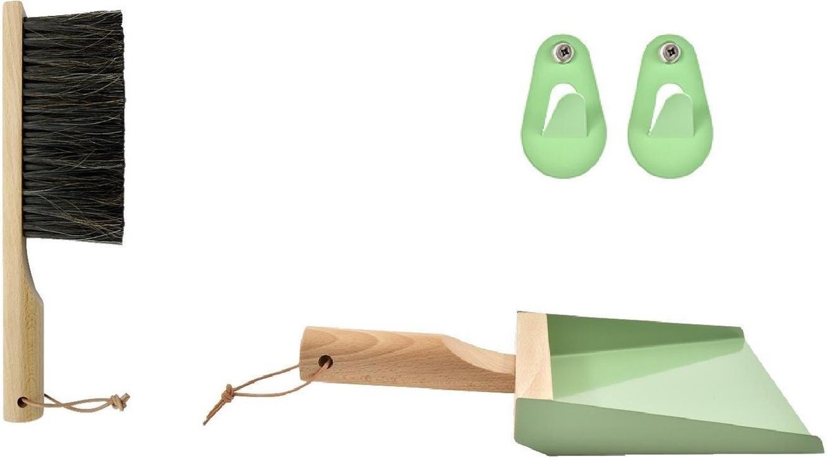 Andree Jardin vegerset/ stoffer en blik cadeauset saliegroen