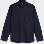 Tiffosi-jongens-overhemd, blouse-Wesley-kleur: donker blauw met stip-maat 128