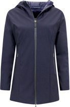 Double Face Dames Jassen Parka - Slim Fit - Blauw