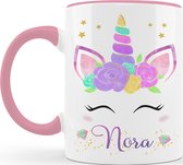 Unicorn mok - Verjaardagscadeau - Mok met naam - Cadeau meisje - Unicorn verjaardag - Gratis inpak service