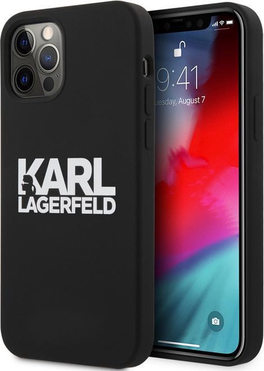 Karl Lagerfeld Silicone Back Case - Geschikt voor Apple iPhone 12 Pro Max (6.7
