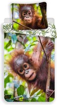Animal Pictures Dekbedovertrek Orangoetans - Eenpersoons - 140 x 200 cm - Katoen