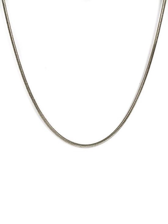 ABkettinkjes - Zilveren ketting - Zilver - Ketting - Slang - Slangenkettinkje - 60cm - (1.4mm)