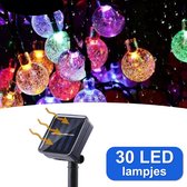 Verlichting Snoer op zonne energie 5 Kleuren Kristal - Solar 30 Led lampjes - 6,5 meter - Ø2,5 cm - Buiten - Tuinverlichting - Party Lichtslinger Lichtsnoer - Gadgetpanda