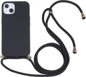 Jumada's Telefoonhoesje voor iPhone 13 Mini - Met Koord - Plasticvrij - Zwart