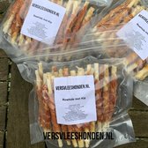 Rawhide met kip - 2x 400 gram - 13 cm - Versvleeshonden.nl