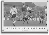 Walljar - PEC Zwolle - FC Vlaardingen '78 - Muurdecoratie - Plexiglas schilderij