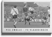 Walljar - PEC Zwolle - FC Vlaardingen '78 - Muurdecoratie - Canvas schilderij