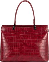 David Jones Handtas - Croco - Rood