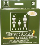 TravelJohn Hersealbaar Wegwerpbaar Urinoir voor Onderweg - 3 Pack