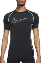 Thermoshirt Nike Pro Dri- FIT Shirt - Taille XL - Homme - noir - blanc