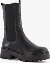 Harper leren dames chelsea boots - Zwart - Maat 38 - Echt leer