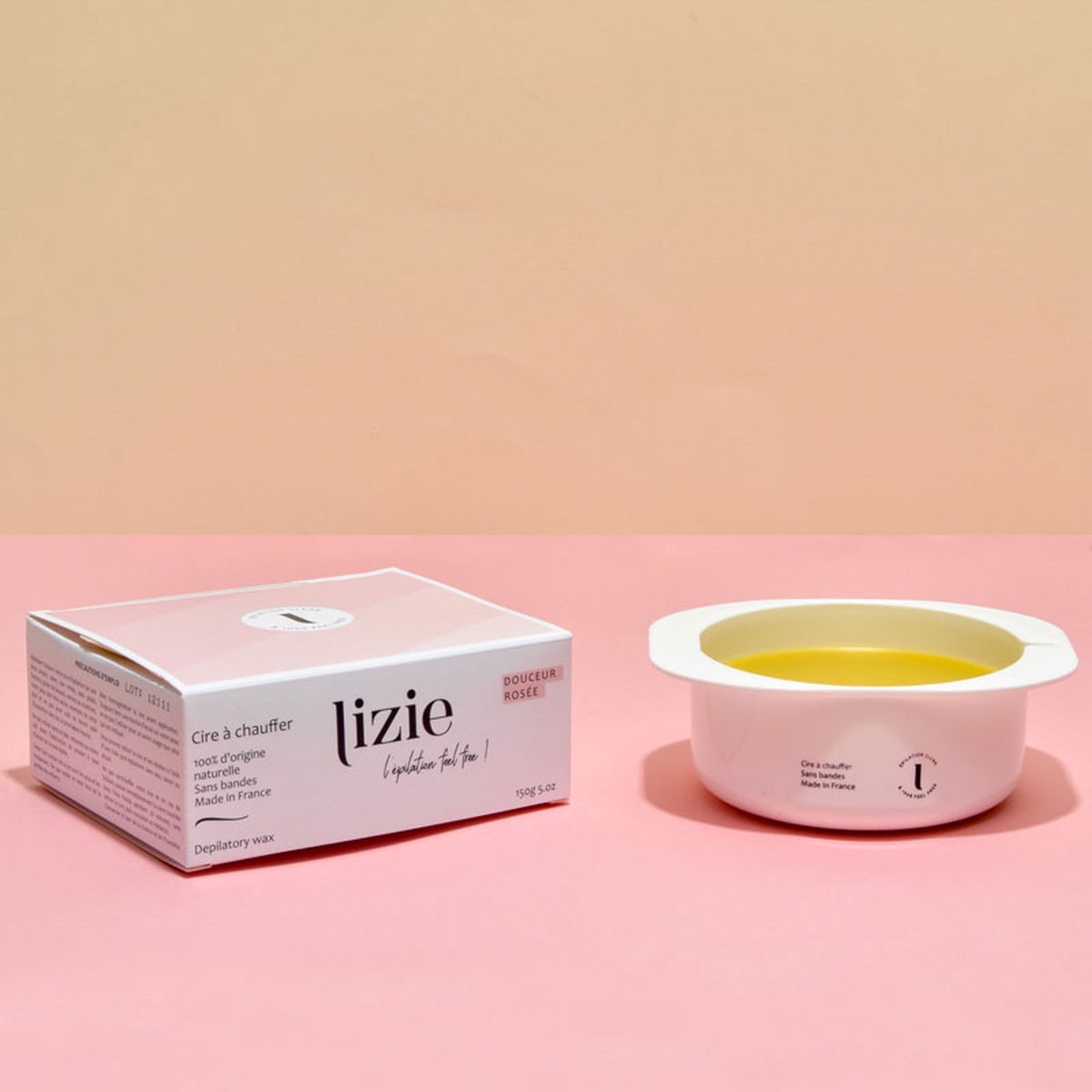 LIZIE - Warme Wax - Clean en 100 % feel free - Natuurlijke ingrediënten - Bijenwas - Castorolie - 150ml