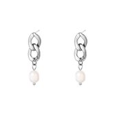 LOUVABEL - Oorbellen - Goud - Parel - Stainless Steel