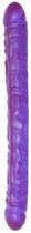 Doc Johnson Crystal Jellies dubbele dildo Double Dong paars - 45,47 cm
