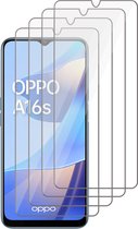 Screenprotector geschikt voor Oppo A16 / A16s - Glas Screen Protector - 4 Stuks