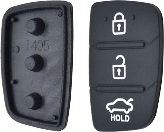 Clé de voiture 3 boutons avec batterie Maxell adaptée à la clé