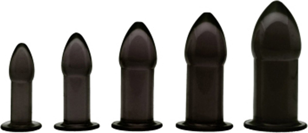 Anaal Trainer Set 5st. - Zwart