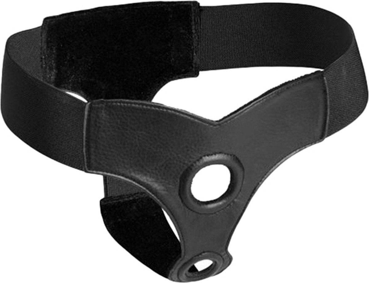 Dubbele Penetratie Strap On Harnas - zwart