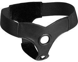 Dubbele Penetratie Strap On Harnas - zwart