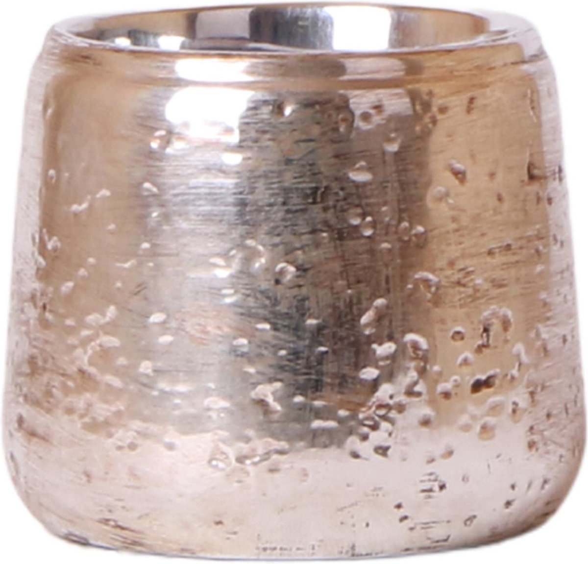 Kolibri Home | Luxury bloempot - Zilveren keramieken sierpot - Ø9cm