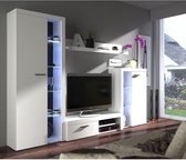RUMBA Mat witte, moderne tv-standaard - B 120 cm
