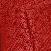 JEMIDI Tuintafelkleed Weerbestendig tafelkleed Tuintafel Skidproof tafelkleden Zwart Ronde Diameter 140cm - Red